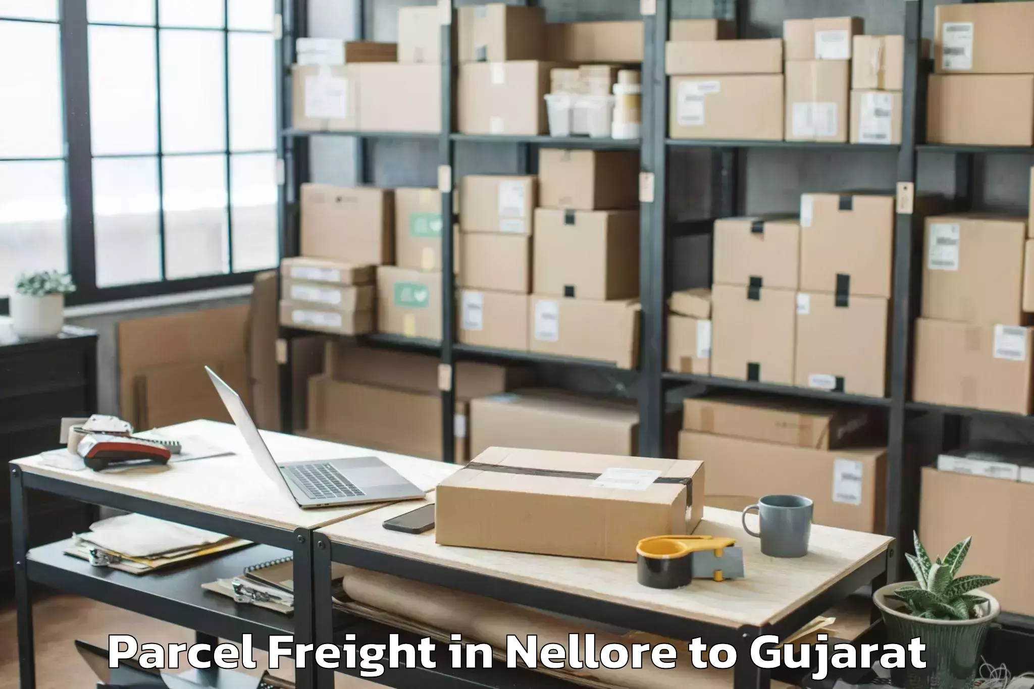 Top Nellore to Iit Gandhi Nagar Parcel Freight Available